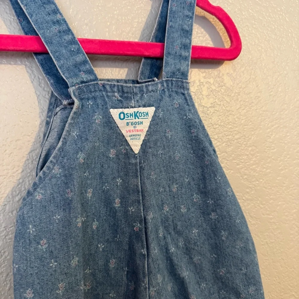 OshKosh B'Gosh Vintage‎ Floral Overalls - Picture 4 of 5